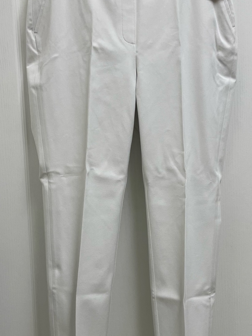 SPANX White Straight Leg Pants Sz L NWT
